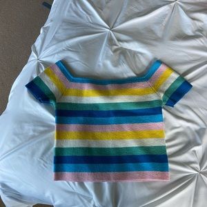 Forever 21 striped crop top